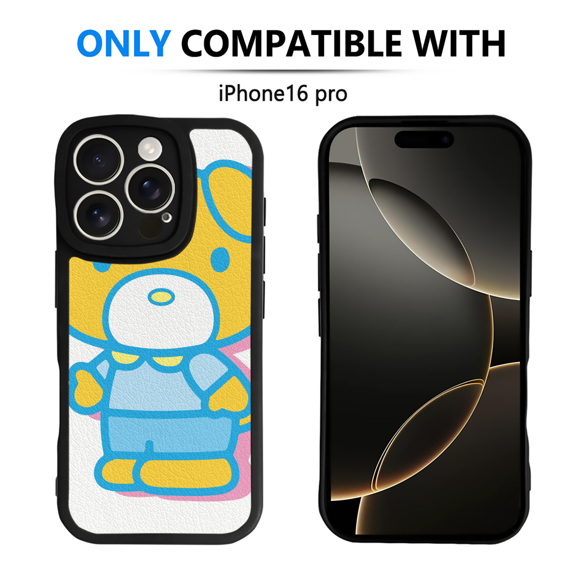 （画像用） Hello Kitty ハローキティ 【iPhone 16シリーズ対応】シリコンスマホケース（レザー調） 材質：シリコン
